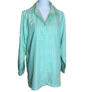 Coolibar Mint Green Button Down Shirt